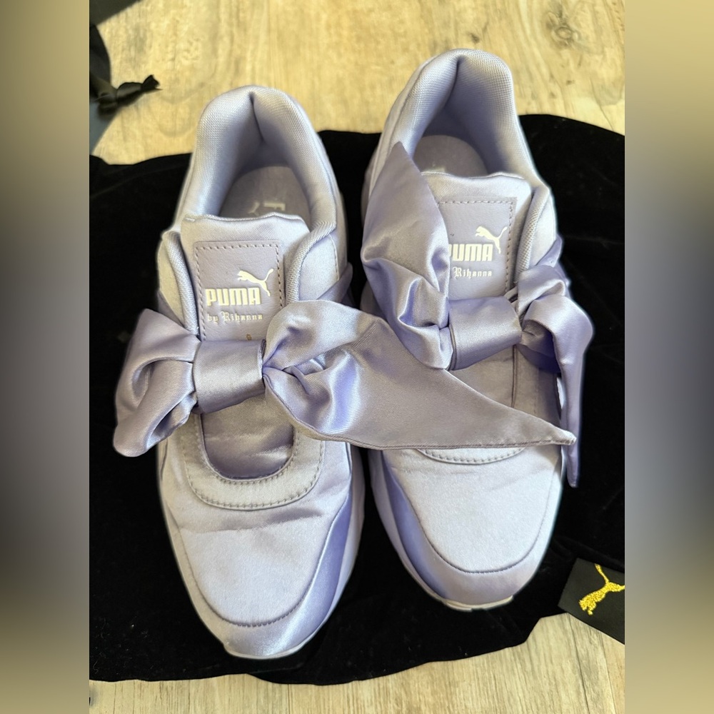 Puma Fenty aby Rihana Women's Satin Bow Sneakers - Lavender